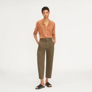 Everlane The Utility Barrel Pant Green Base - Size 4